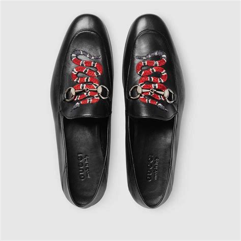 gucci snake velvet loafers